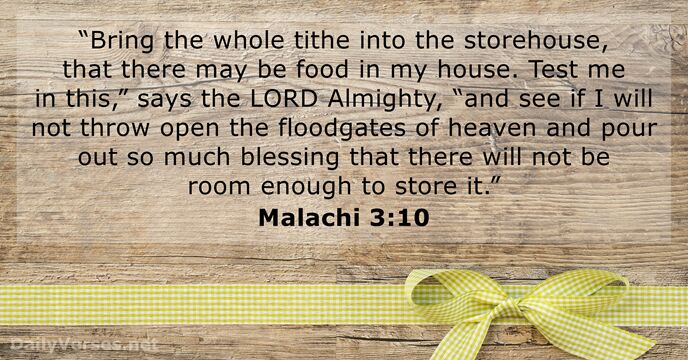 Storehouses in Heaven
